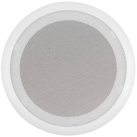 Fox FXCS-P53FR - Enceinte encastrable (5,25", 3 W, 100 V, plastique), couleur blanc