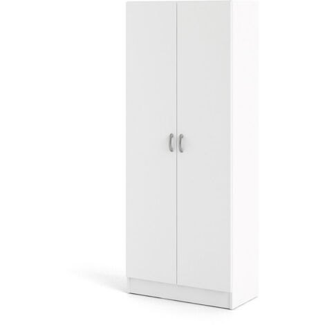 Fox Kleiderschrank mit 2 Türen, weiß.