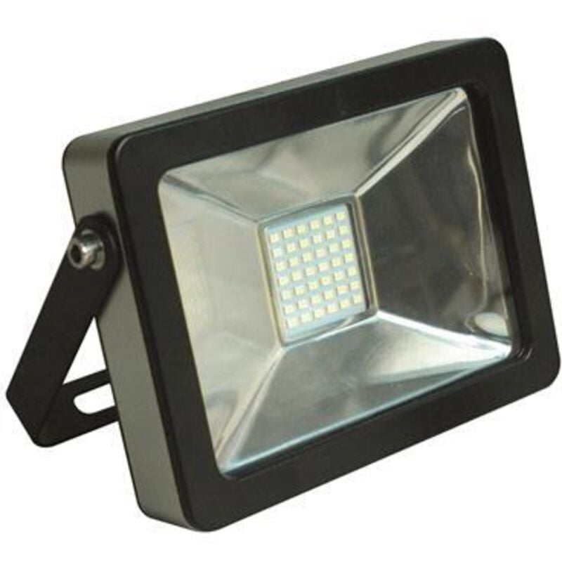 Projecteur plat smd 20W 1400 Lm 6500K IP65 coloris noir - Fox Light