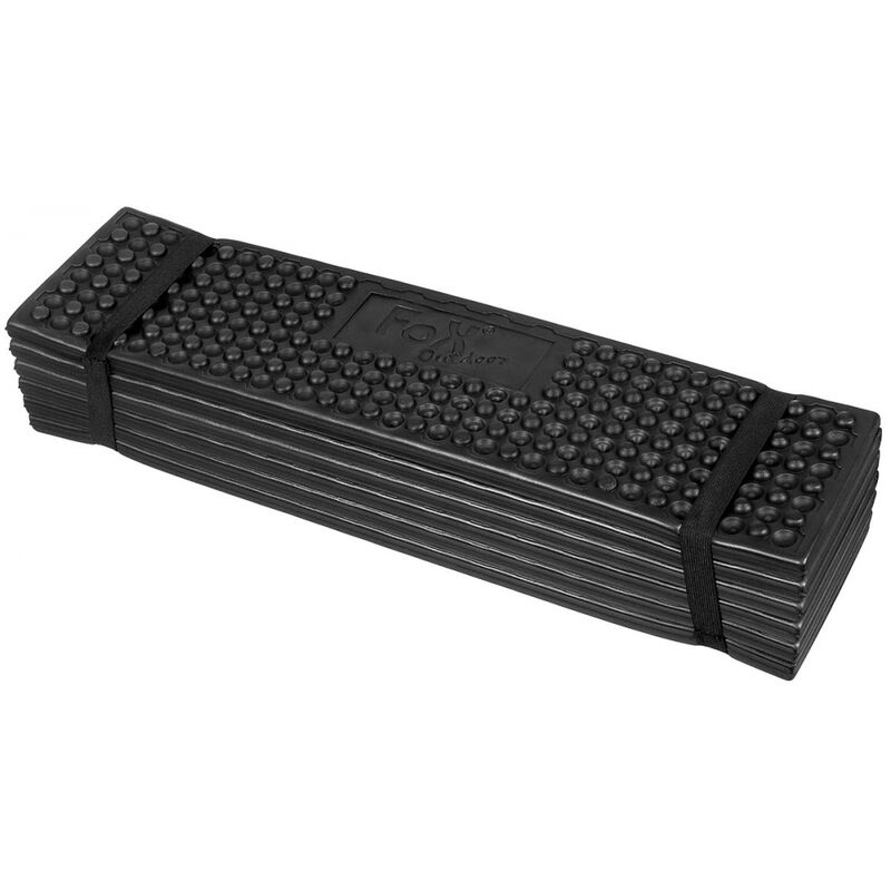 Fox Outdoor Thermomatte, Faltbar, Schwarz
