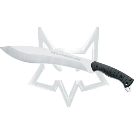 Fox Pathfinder Fixes Messer, Edelstahlklinge 1.4116 Satin, Nylon und HDL -Gummiblatt