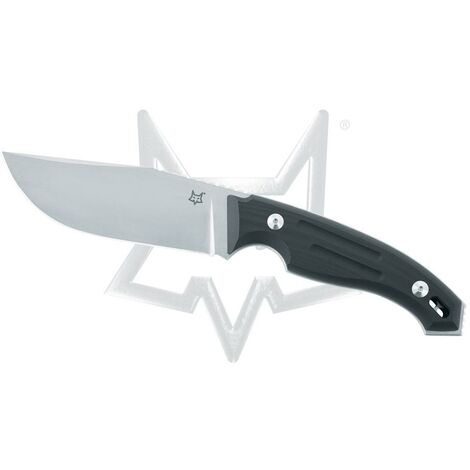 FOX/RUMICI OCTOPUS VULGARIS COLTELLO FISSO NERO MANICO G10-STONE WASHED LAMA N690