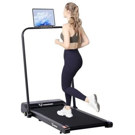 FOXSPORT Tapis de course pliable - Tapis de Marche - Vitesse 1-10 km/h - Écran LED - Charge 110KG - avec télécommande