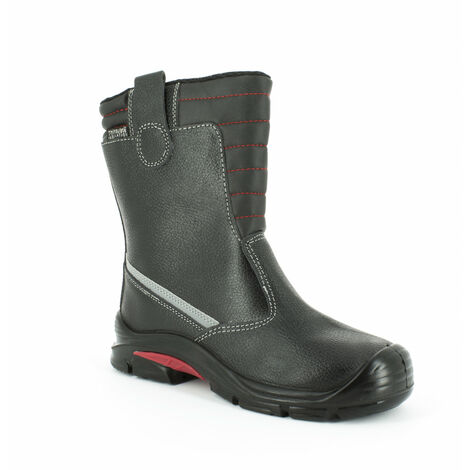 main image of "Foxter - Chaussures de sécurité | Hommes | Montantes | Légères et Respirantes | Imperméable | Sans métal | Cuir Noir | S3 SRC CI"