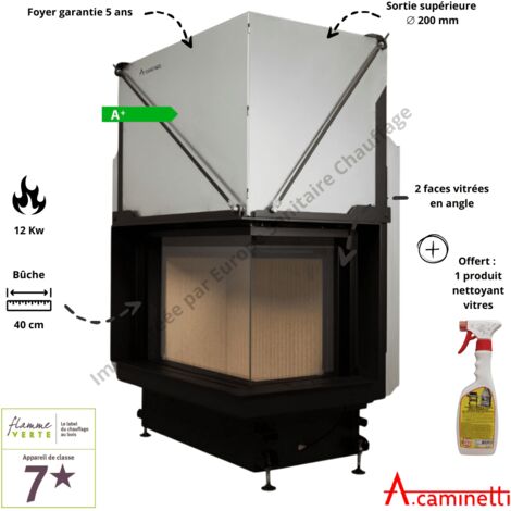 Foyer bois Quattro 50R Premium A.Caminetti