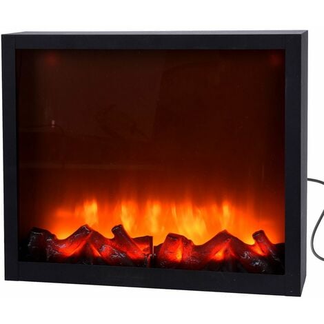 Foyer électrique LED, décoration de Noël sur secteur, 41 x 25 cm