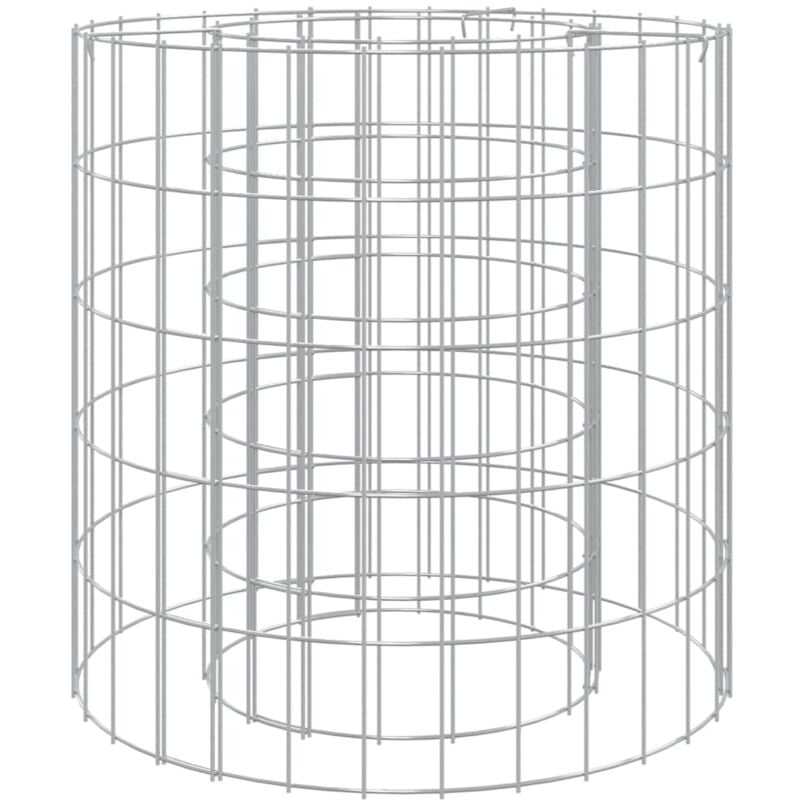 Foyer en gabion ø 50 cm Fer galvanisé