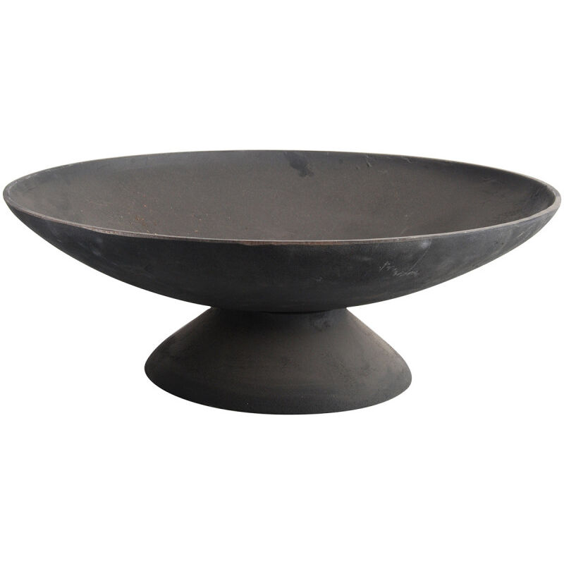 Foyer rond et bas - L 59 x l 59 x H 20,5 cm - Fonte - Livraison gratuite