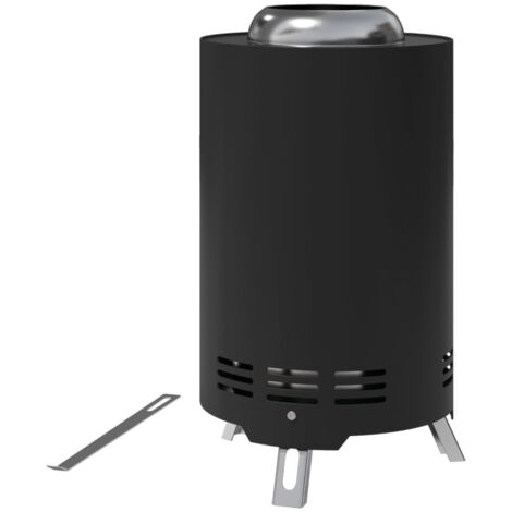 Foyer extérieur en acier inoxydable 16x25cm avec pinces à feu, bassin à feu sans fumée, idéal pour les barbecues en extérieur