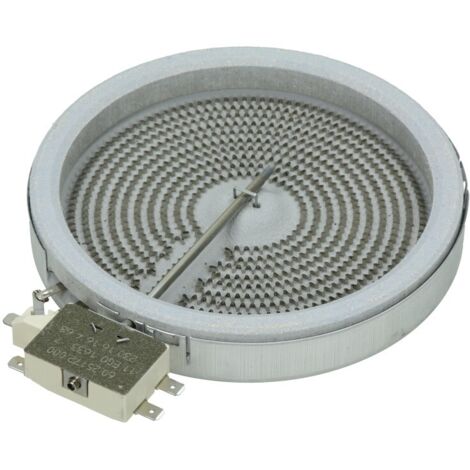 Foyer radiant 1200W (diam 145mm) (306285-6850) (481231018887) Plaque de cuisson WHIRLPOOL, ELECTROLUX, FAURE, BAUCKNECHT, ARTHUR