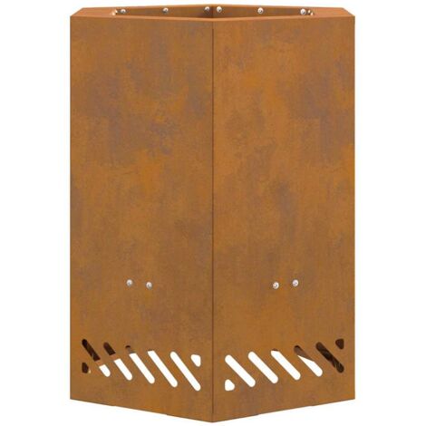 Foyer sans fumée Marron 38 x 38 x 51 cm Acier CFW923173