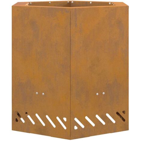 Foyer sans fumée Marron 48 x 48 x 51 cm Acier CFW523716