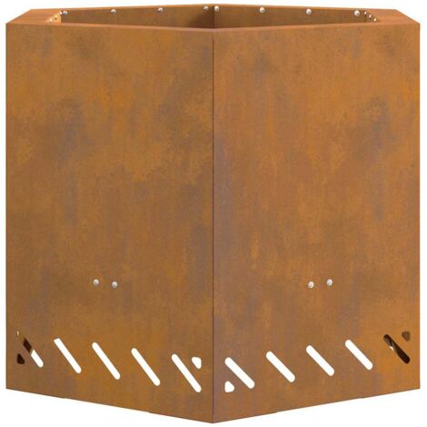 Foyer sans fumée Marron 58 x 58 x 51 cm Acier CFW362813