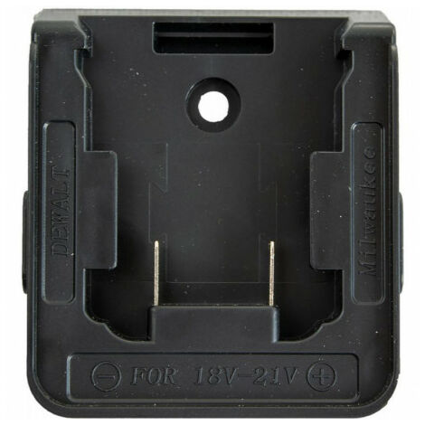 FP – Adaptateur pour batteries DeWalt / Milwaukee – Tension 18V – Compatible avec batteries Lithium – Idéal pour chantiers professionnels