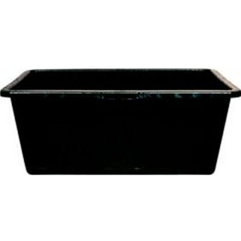 FP – Bac à mortier rectangulaire 65 l – Mélange régénéré en polyéthylène – Bord renforcé et poignées ergonomiques – Pour chantiers humides