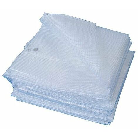 FP – Bâche armée transparente 2 x 3 mètres – Maillage polyester renforcé – Résistante aux intempéries et déchirures – Protection optimale