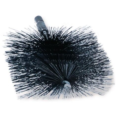 FP – Brosse pour chaudière 170 mm Ø 50 mm – Acier avec fil lisse – Nettoyage efficace – Filetage extérieur 1/2'