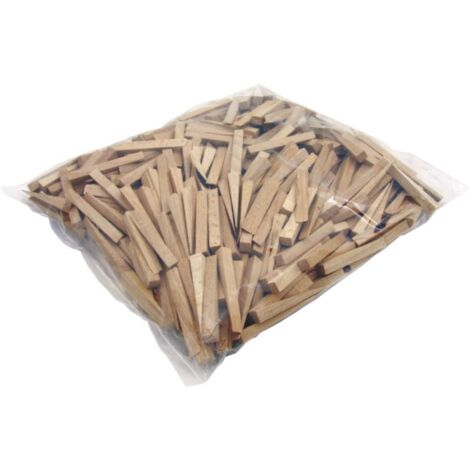 FP – Cales en bois 250 pièces – Alignement précis pour carrelage – Polybag pratique pour professionnels – Pour bois dur et teck