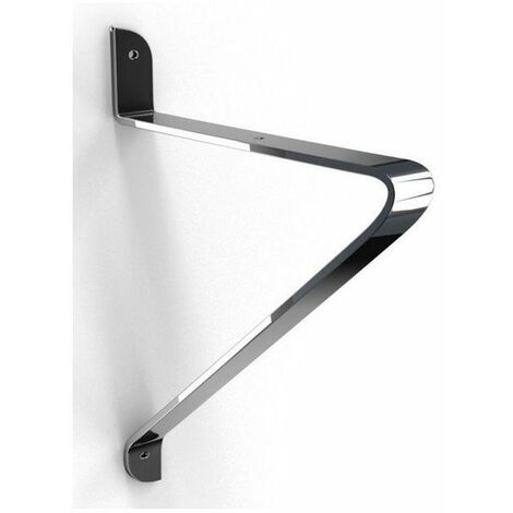 FP – Équerre de fixation en acier argenté 200x180mm – Charge maximale 40kg – Pour fixation sur béton armé et bois dur