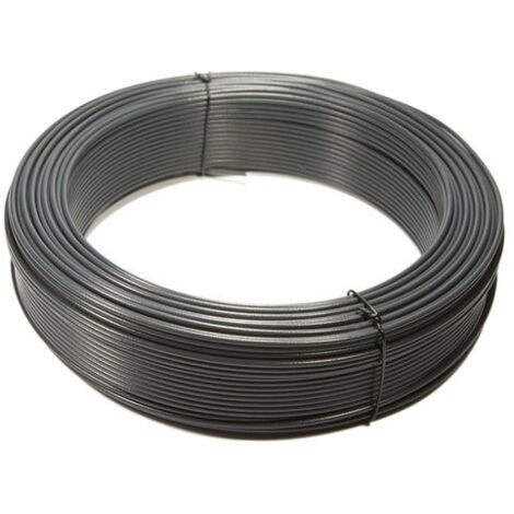 FP – Fil de tension plastifié gris 2.75 mm x 100 m – Acier résistant – Revêtement plastique pour durabilité – Usage professionnel