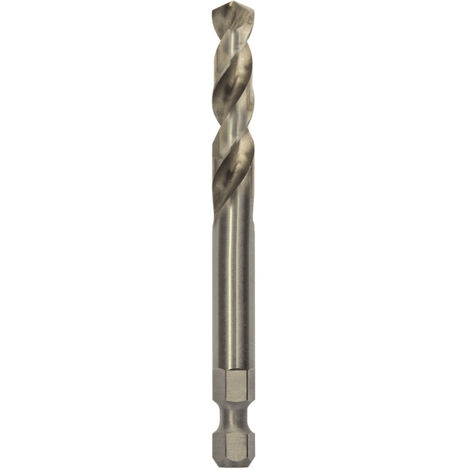FP – Foret à métaux HSS-Co 85 mm pour perceuse – Diamètre 7,15 mm – Emmanchement 6,35 mm – Vitesse de perçage rapide – 2608594255