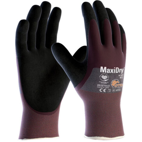 FP – Gants anti-coupure MaxiDry 3/4 Taille 7 – Résistants aux liquides – Griptech pour meilleure adhérence – Lot de 12