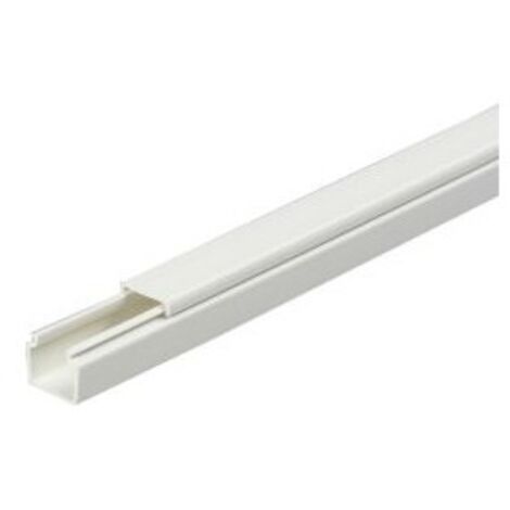 FP – Mini-goulotte en PVC 15x15mm – Couleur grise – Ignifuge et auto-extinguible – Longueur 2m pour intérieur et extérieur