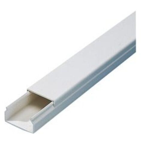 FP – Goulotte câble 30x15 mm – Canal de protection en PVC ignifuge – Longueur 2 m – Résistant jusqu'à 60 °C pour installation intérieure/extérieure