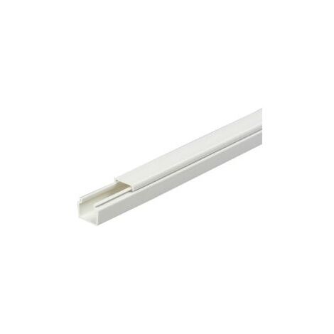 FP – Goulotte câble PVC 15x15mm blanc – Longueur 2m – Ignifuge et auto-extinguible – Pour installations intérieures