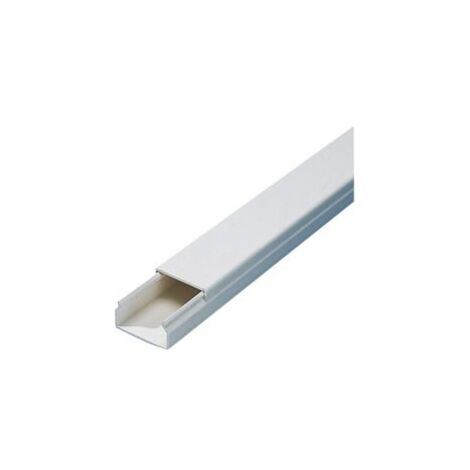 FP – Goulotte PVC 2 m – Canal de protection de ligne 30 mm – Résistance chaleur jusqu'à 60 °C – Montage intérieur et extérieur