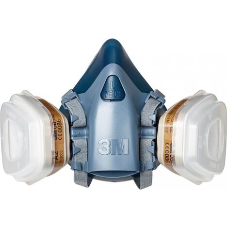 FP – Masque de protection demi-masque A2/P3 taille L – Filtres 2 x 3M™ 6055 A2 et 4 x 3M™ 5935 P3R – Kit complet pour environnements de travail