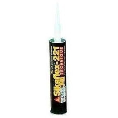 FP – Mastic polyuréthane Sikaflex-221 300 ml gris acier – Étanchéité durable pour métaux et plastiques – Résistant aux intempéries
