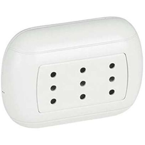 fp oval presa triplex 2p+t 10a bianco