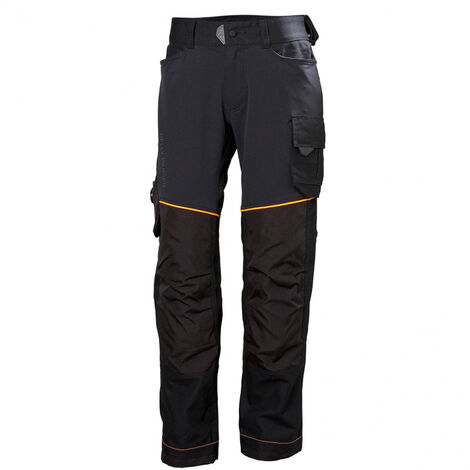 FP – Pantalon de travail extensible noir – Tissu 93% polyamide, 7% élasthanne – Genoux préformés pour liberté de mouvement – Taille 46 - 77446992C52