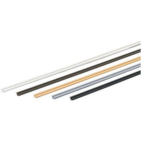 FP – Profil de roulement Slide Line 55 4000 mm noir – Charge max 15 kg – Pour systèmes de coulissement – Finition élégante