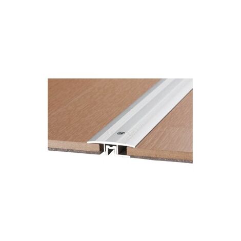 FP – Profilé de finition sol et mur 90 cm – Aluminium argent – Épaisseur de plancher 6-13 mm – Isolation acoustique efficace - PEP 6-13