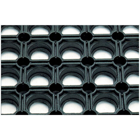 FP – Tapis alvéolaire en caoutchouc SBR 40 x 60 cm – Épaisseur 22 mm – Surface antidérapante – Pour zones à fort passage