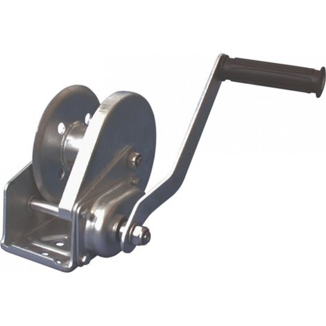 FP – Treuil à main avec frein – Capacité 600 kg – Câble 160 mm – Protection galvanisée pour chantiers humides – Poids 4 kg