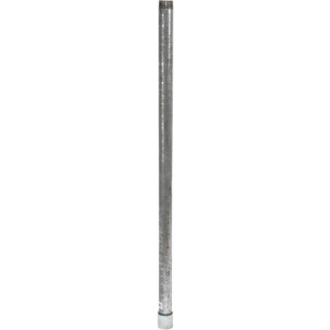 FP – Tube pompe d'extension 1 1/4Z 100cm – Galvanisé avec manchon – Filetage extérieur DIN 2440 – Accessoire pour pulvérisateur