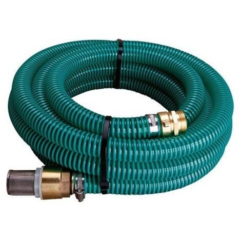 FP – Tuyau de pompe flexible en PVC renforcé 4m – Usage avec pompes – Couverture ondulée pour pliage optimal – Résistant aux produits chimiques