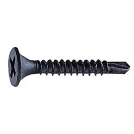 FP – Vis à plaque de plâtre 3,5 x 25 mm – Pointe de perçage – Pour sous-structures métalliques jusqu'à 2 mm – VPE 1000 pièces