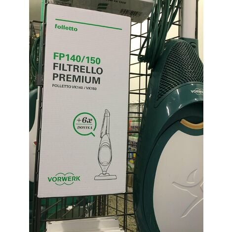 VORWERK FOLLETTO VK150 Nuovo Sacchetti Originali 36 Mesi Garanzia Tubo  +Girasole EUR 487,76 - PicClick IT