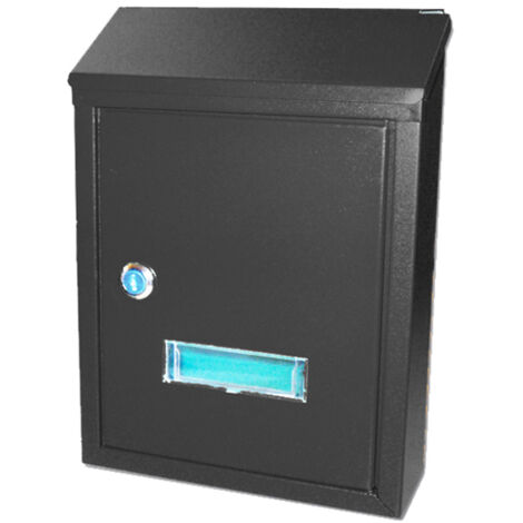 FPLUS bambu buzon ext.metal vertical negro 320x235x80 mm 38011b