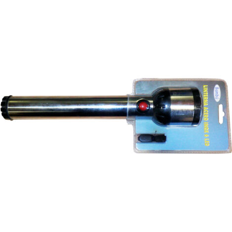 FPLUS bambu linterna acero inox  6 led 3xpilas d 3gra.best114