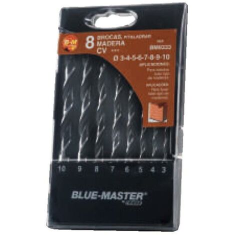 FPLUS blue master estuche broca madera m-hex.3-8 mm ref.9335