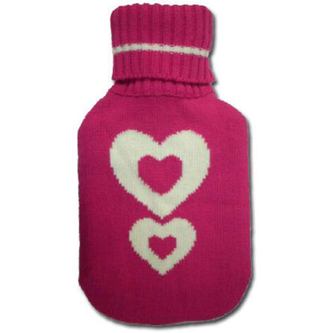 FPLUS bolsa agua caliente 2 litros corazones pink 03001508 , bolsa agua caliente 2 litros corazones pink 03001508