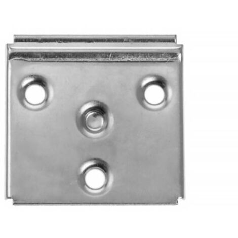 FPLUS colgador muebl.nº5 zin.(placa) , COLGADOR MUEBLE PLACA