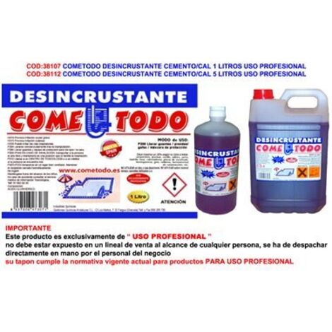 FPLUS cometodo desincrustante cemento-cal 1 litro uso profesional