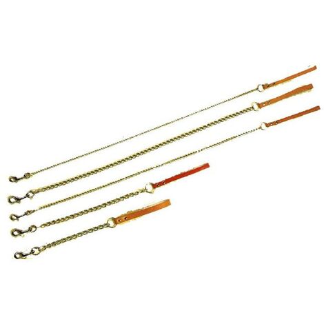 FPLUS correa perro ronzal cadena + puño cuero  600 x 39 mm 07013