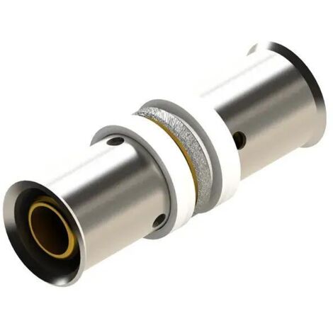 FPLUS duo press metal manguito union 16 m1416f , ACCESORIO MULTICAPASistema tuberia polietileno reticulado